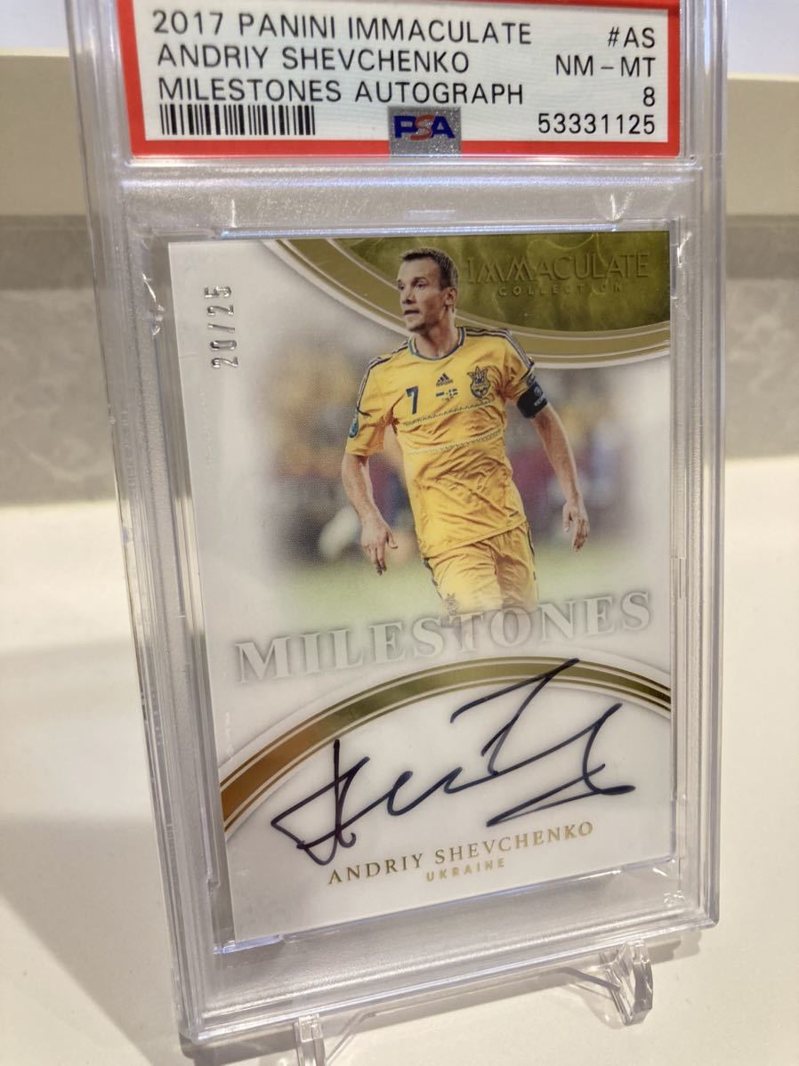 直書き! 2017 Panini Immaculate Collection Soccer Milestones 