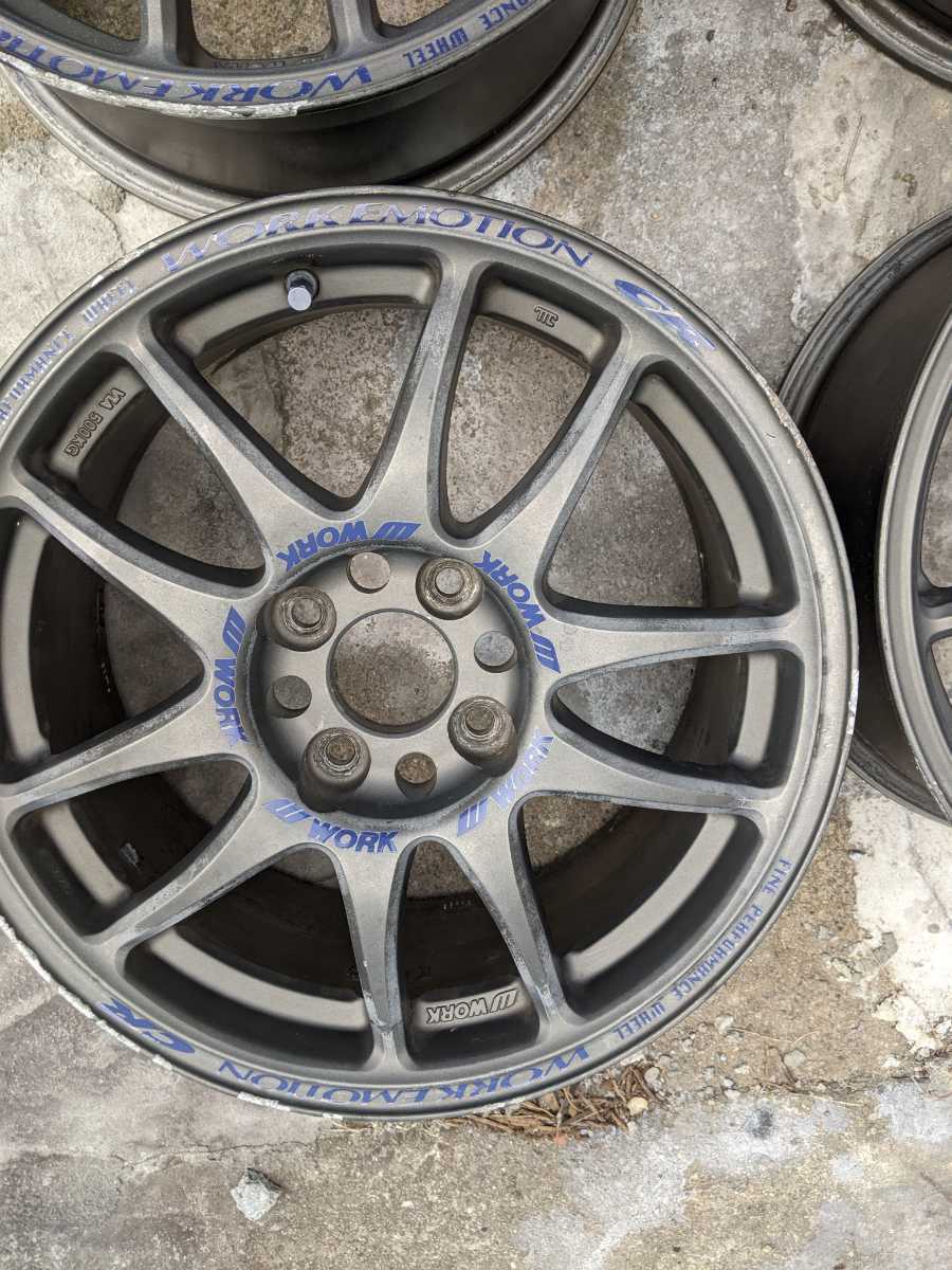 CR KAI WORK Matte 自動車 名古屋・愛知・岐阜で WORKEMOTION CR-kai!4本セット☆15インチ7j＋44☆4穴100!シビック☆インテグラ☆軽カスタム車等に!ワークエモーション☆