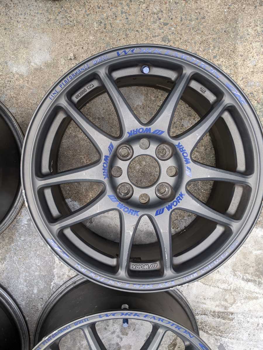 CR KAI WORK Matte 自動車 名古屋・愛知・岐阜で WORKEMOTION CR-kai!4本セット☆15インチ7j＋44☆4穴100!シビック☆インテグラ☆軽カスタム車等に!ワークエモーション☆