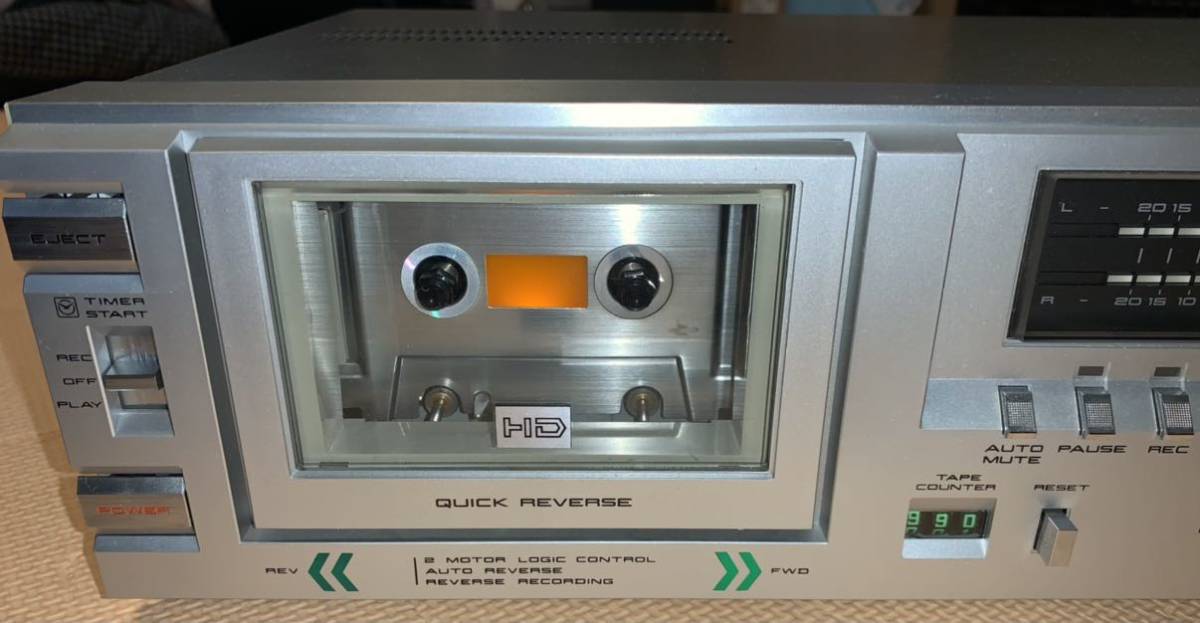AKAI （アカイ）CS-F33Rオートリバースカセットデッキ【動作品