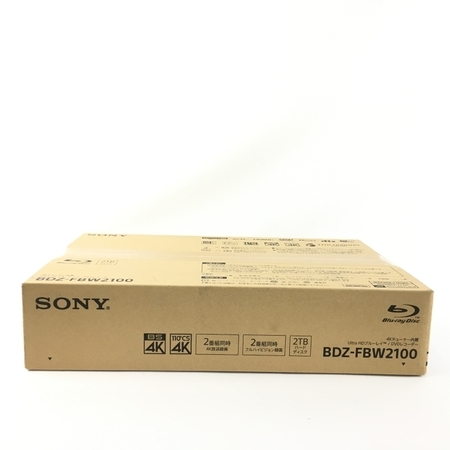 SONY BDZ-FBW2100 ブルーレイレコーダー　2TB 新品　未開封 SONY BDZ-FBW2100 ブルーレイレコーダー 2TB 未使用 Y6231936 BDZ