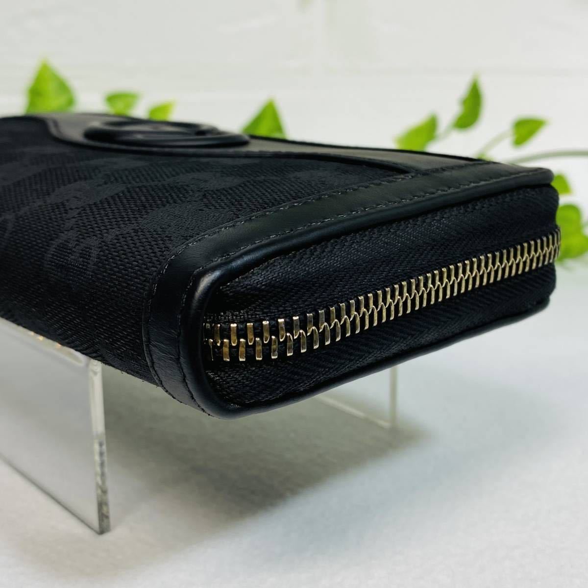 ✨美品✨グッチGGキャンバス　ラウンドファスナー　長財布　ゴールド金具 美品 GUCCI 長財布 ラウンドファスナー 箱付き❤️❤️❤️