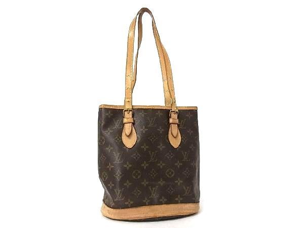 1円 LOUIS VUITTON ルイヴィトン M42238 モノグラム バケットPM バケツ型 トートバッグ ショルダー 肩掛けかばん ブラウン系 X0599sN モノグラム ルイヴィトン M42238 1円◎ BN7148 内側難