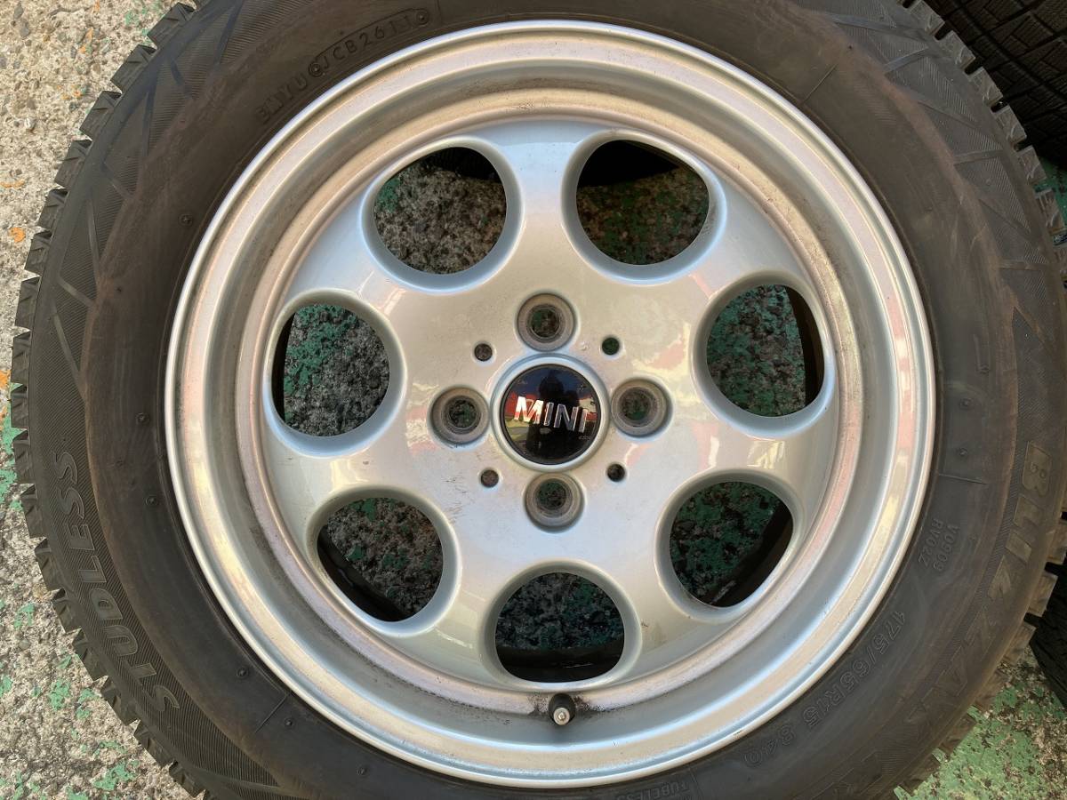 ミニクーパー純正 15×5.5J +45 4H100 MINI 175/65R15 スタッドレス 