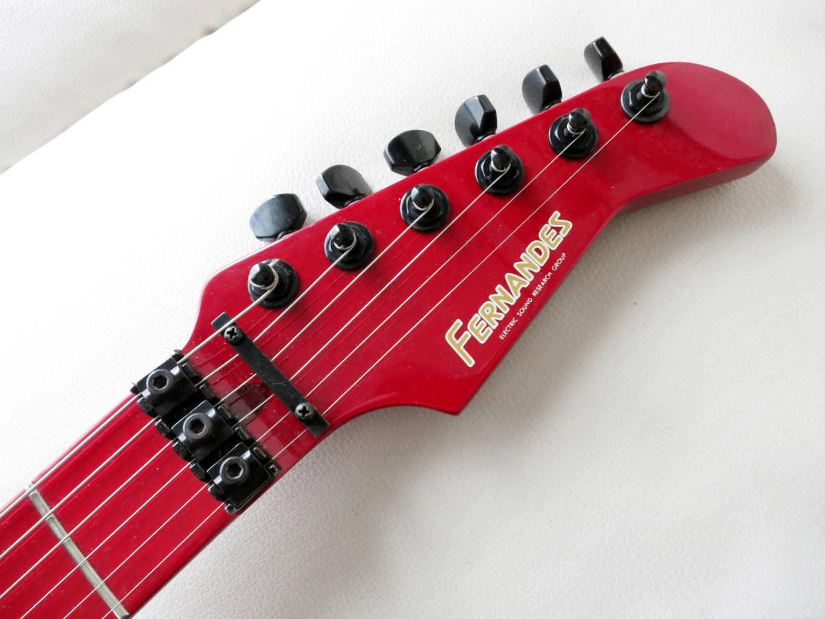 ◇FERNANDES FR-75 レッド FGI白2ハム 希少なカラー指板 整備済