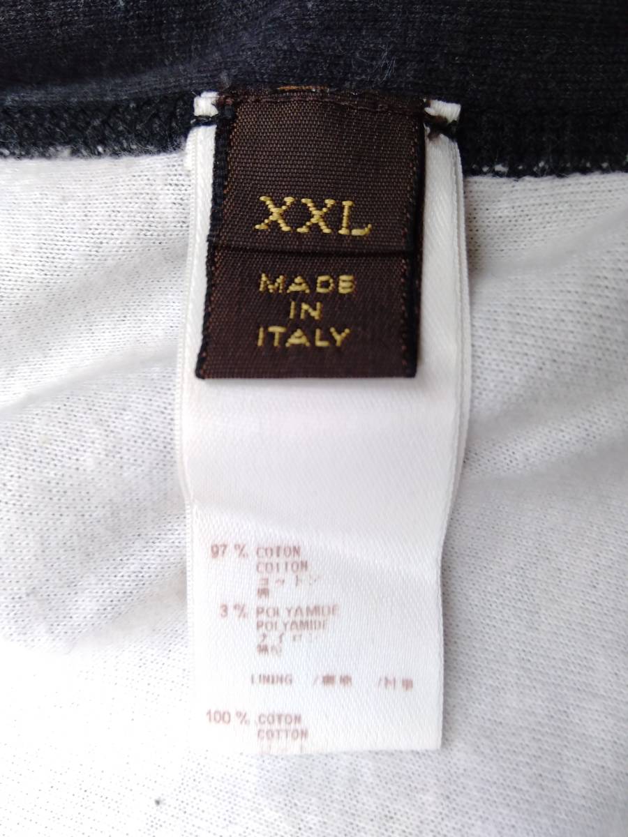 LOUIS ルイヴィトン VUITTON パーカー ジップアップパーカー ダブルジップ M メンズ コットン フーディー トップス 美品 エンボス ロゴ LV ブラック