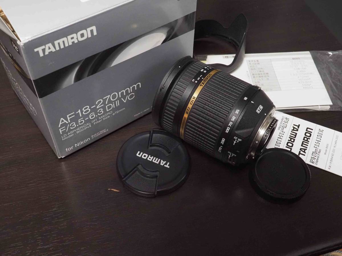 最新作，低価 TAMRON タムロン AF 18-270mm F3.5-6.3 Di Ⅱ 　Nikon