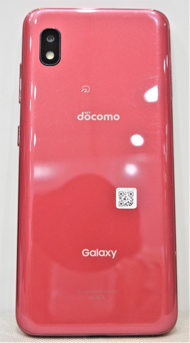 ☆【中古品】小田原店 (28-1) Galaxy A21 SC-42Aセット レッド Android