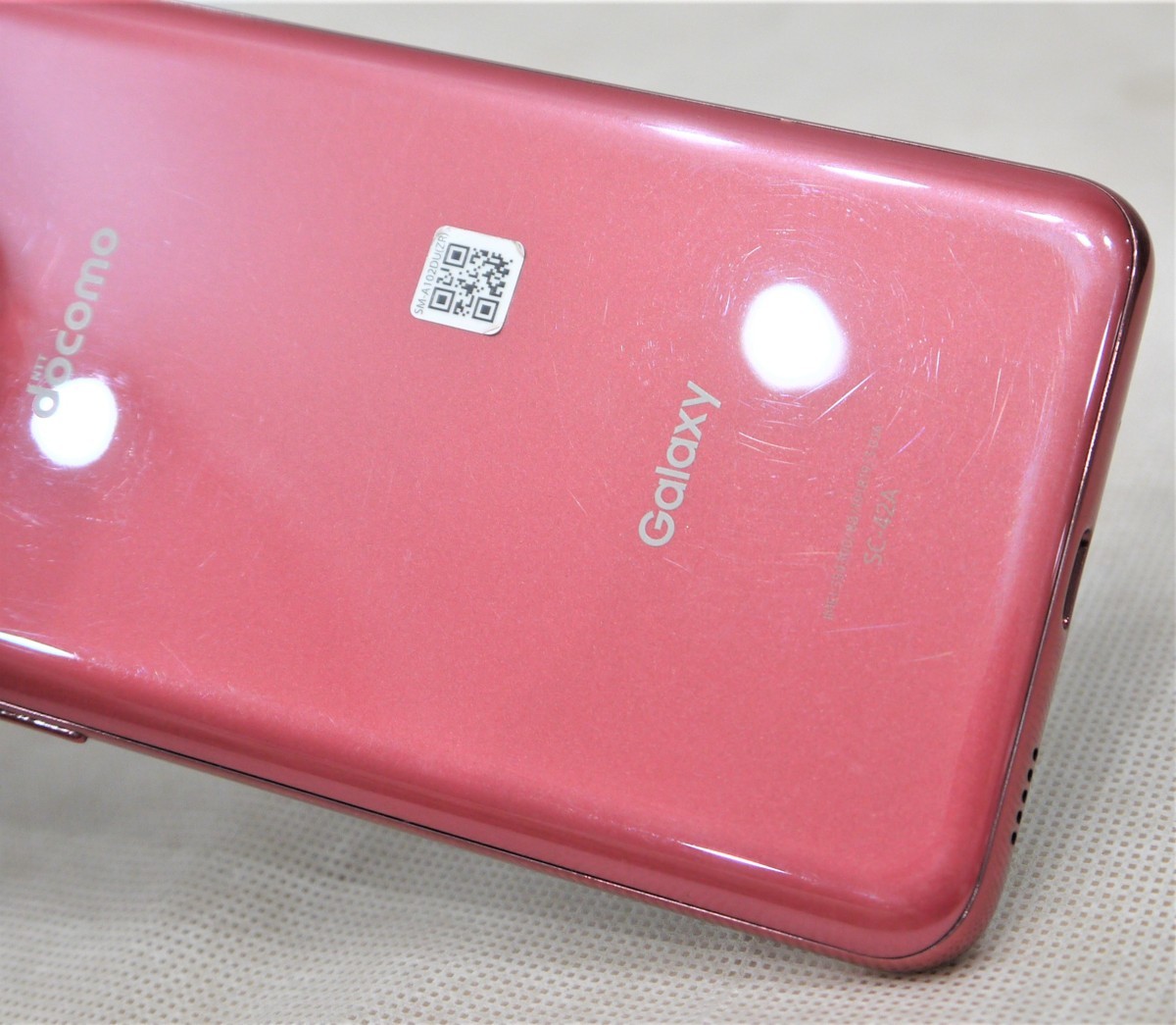 ☆【中古品】小田原店 (28-1) Galaxy A21 SC-42Aセット レッド Android