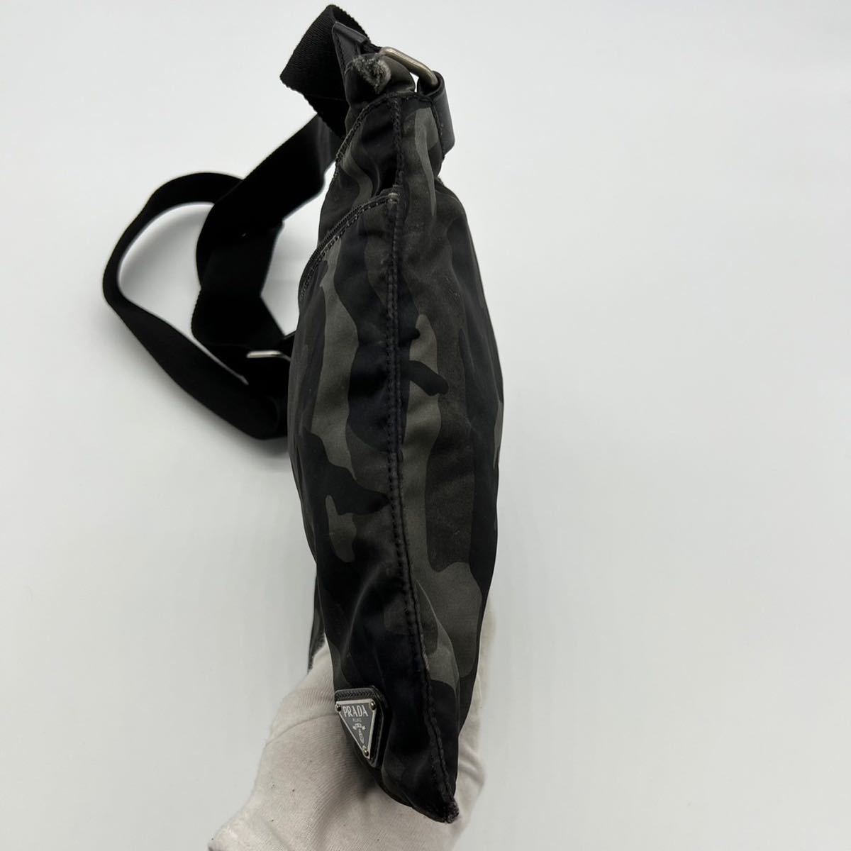 1円【超激レア品】PRADA プラダ ナイロン 三角ロゴ カモフラ