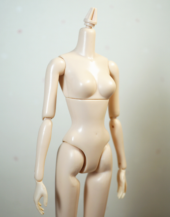 1/6ドール momoko 白肌 ボディ 素体 カスタムヘッドにも ① 素体 momoko ボディ Heisei DOLL リーゼル