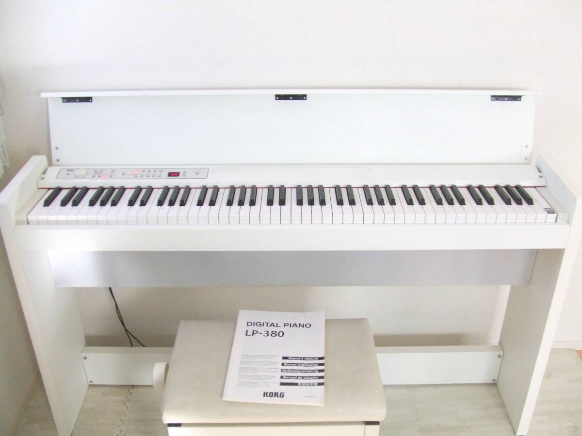 ♪♪訳有り激安 中古美品 KORG コルグ デジタルピアノ LP‐380WH 高低 