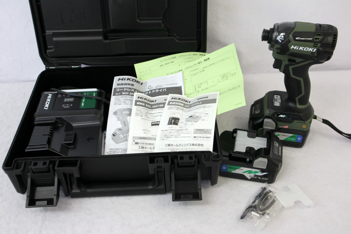 品質保証，送料無料 開封済み Hikoki / ハイコーキ コードレスインパクトドライバ WH36DC 2XPGS フォレストグリーン Bluetooth蓄電池 1041962SK(本体)｜売買されたオークション情報、yahooの商品情報をアーカイブ公開 - オー インパクトドライバ