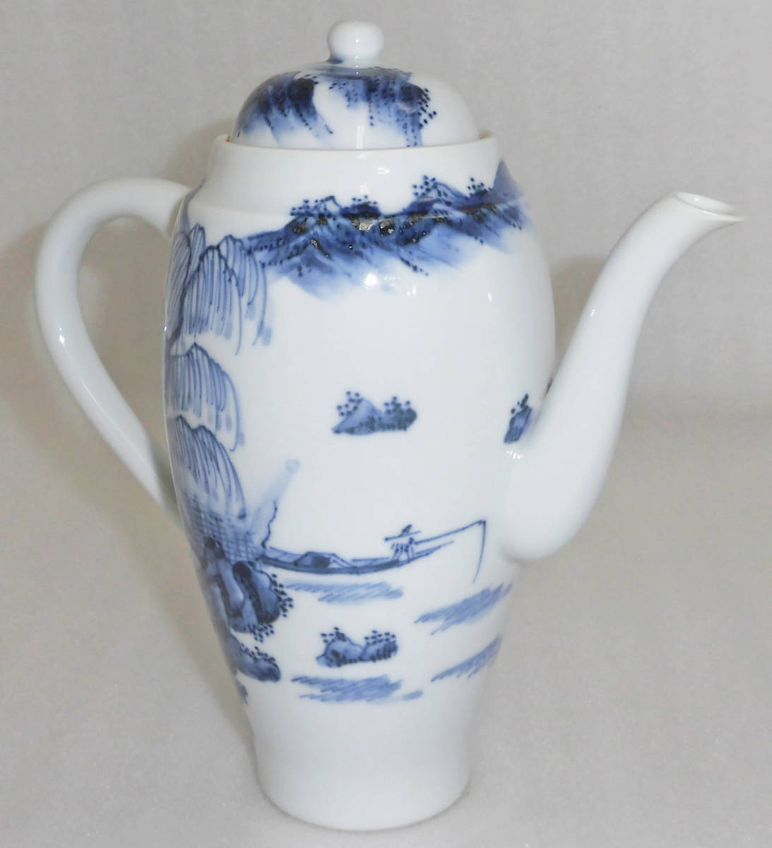 染付 京焼 煎茶道具 茶道具 茶平安 急須 平安春峰煎茶道具 春