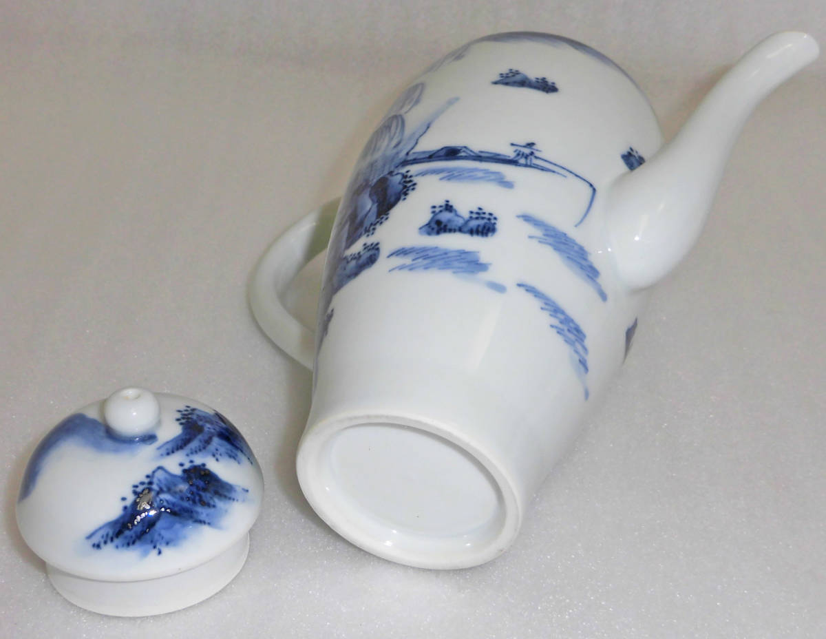 染付 京焼 煎茶道具 茶道具 茶平安 急須 平安春峰煎茶道具 春