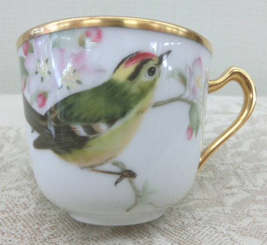 大倉陶園 野鳥シリーズ カップ＆ソーサー - キクイタダキカップ 