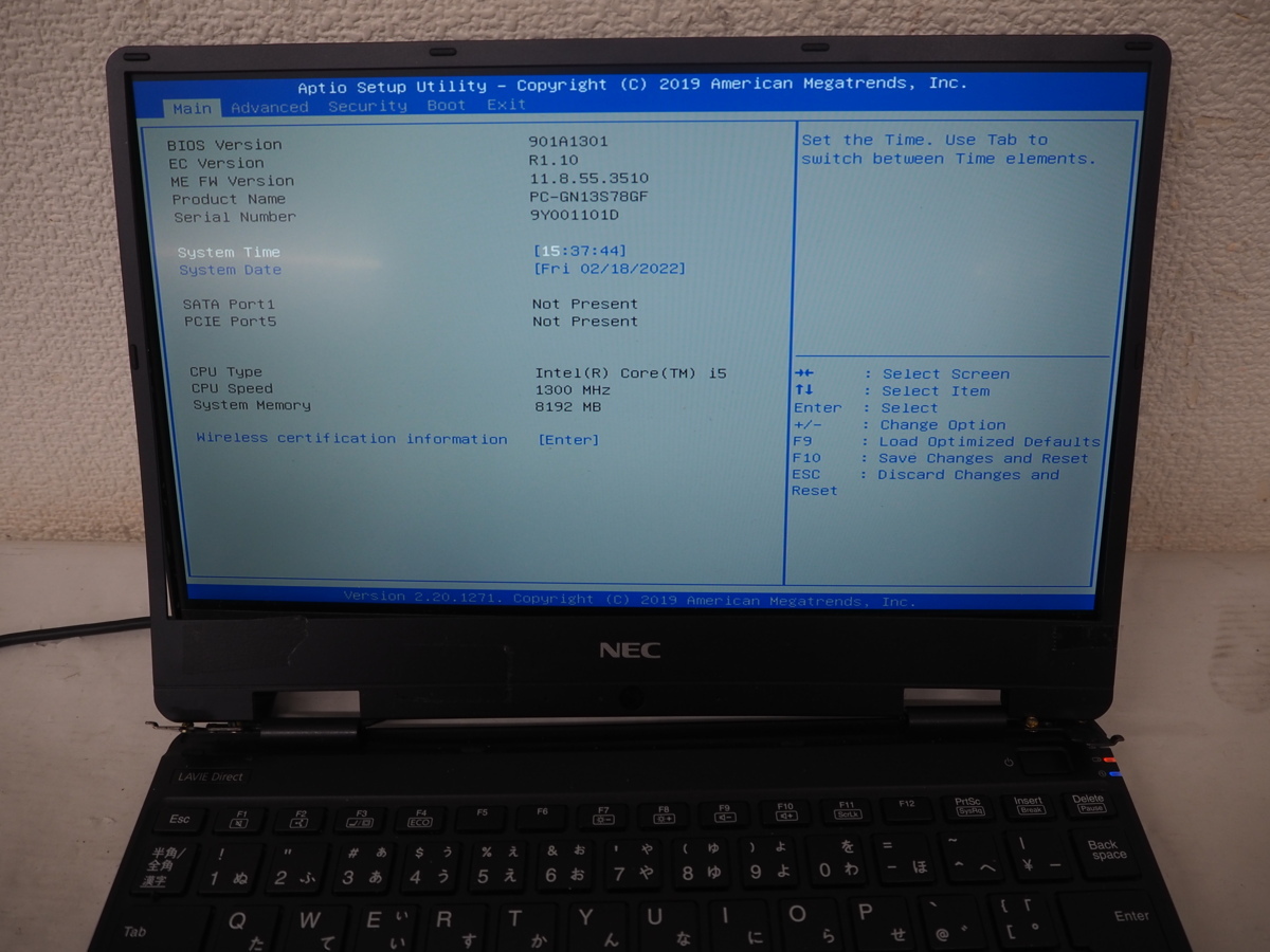 NEC LAVIE PC-GN13S78GF Core i5 第8世代 NEC - 激安中古NEC GN13S78G