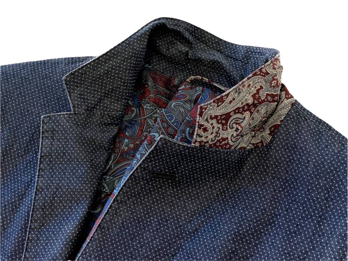 新品! 定価6万 barassi MILANO バラシ ミラノ 背抜き 伊製の生地 裏地  