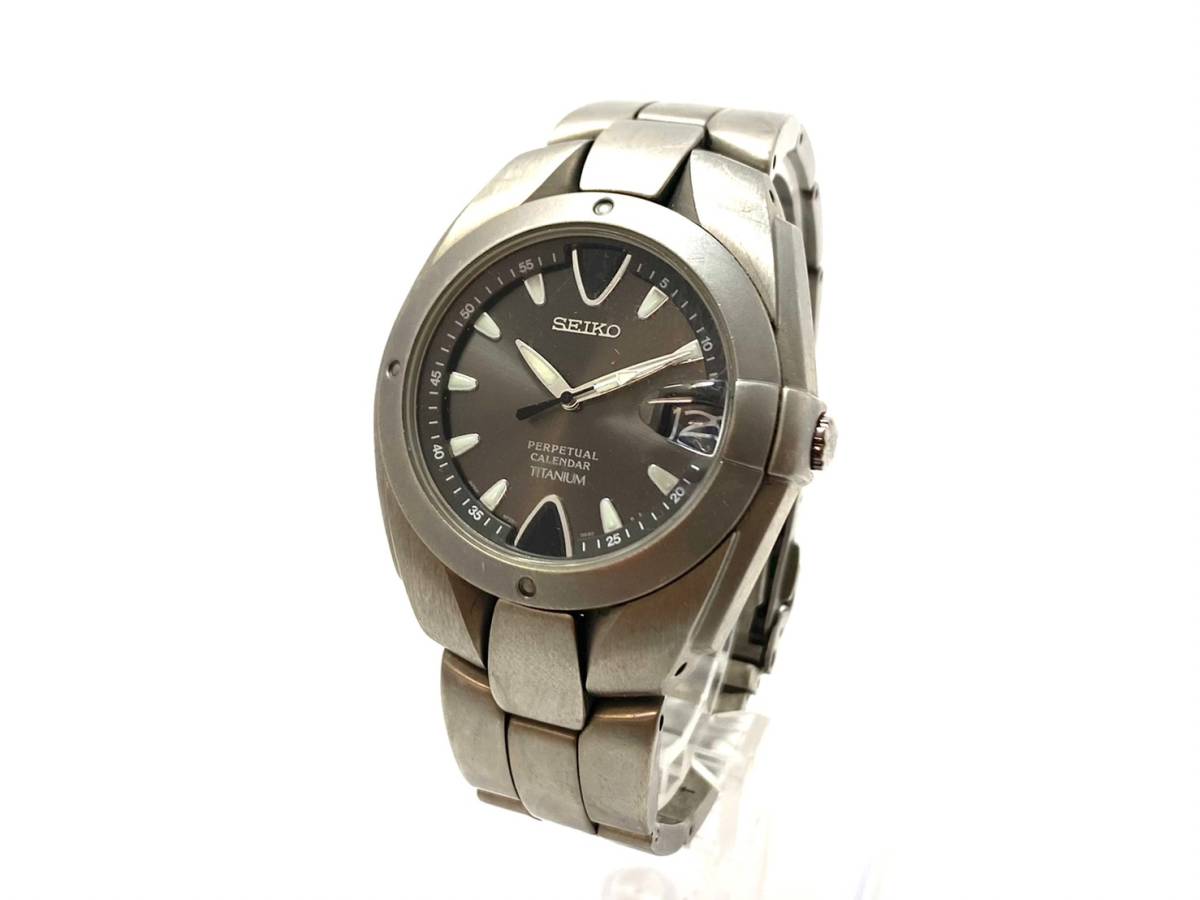 ジャンク品】SEIKO/セイコー パーペチュアル 8F32-0040 クォーツ 