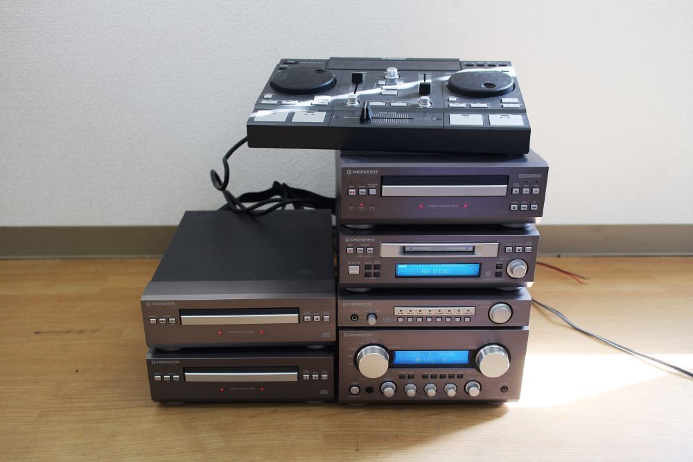 パイオニア PIONEER システムコンポ SX-R9 CD1 CD2 MD カセットテープ