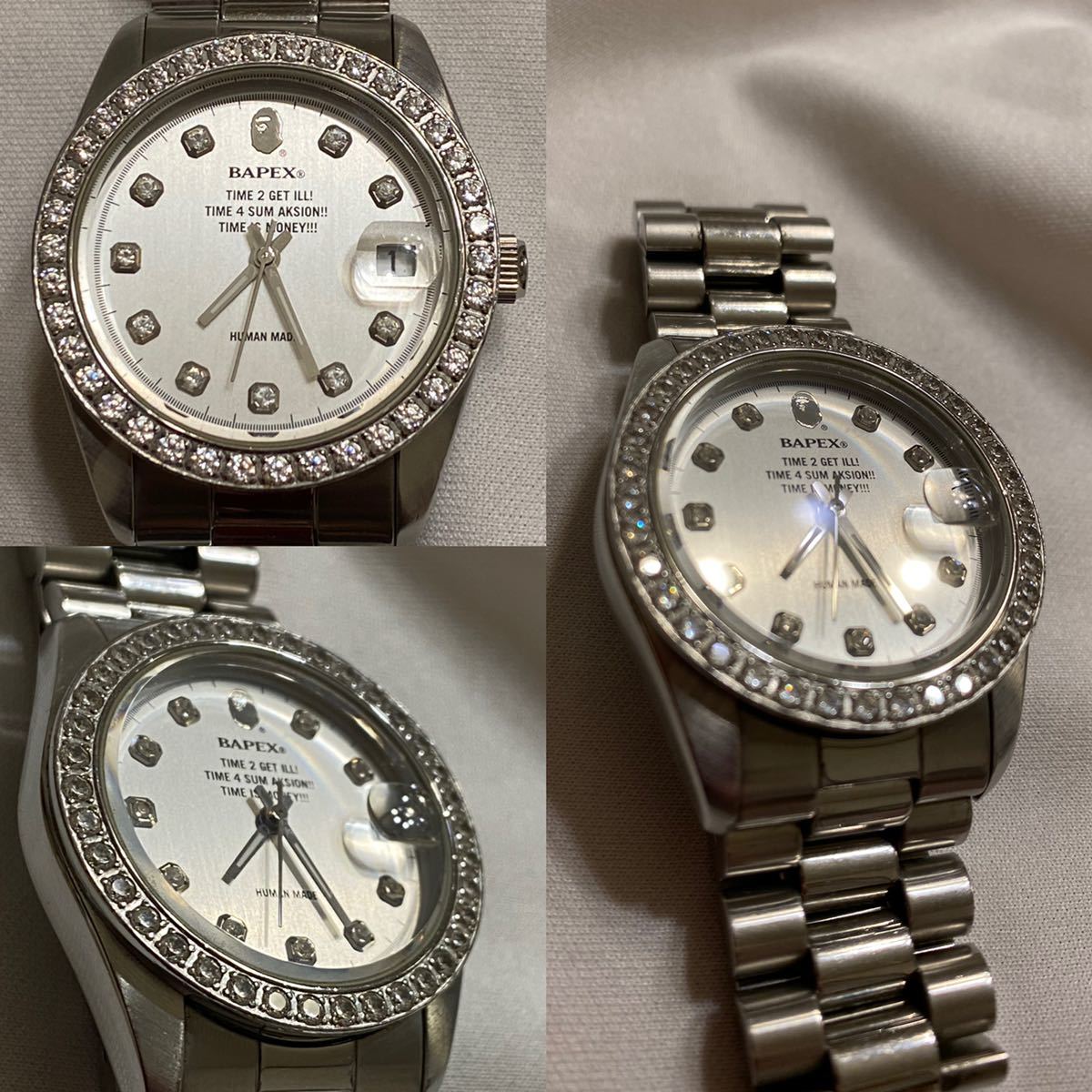 希少格安! A BATHING APE /ラインストーンBAPEX正規品 自動巻き/超人気 