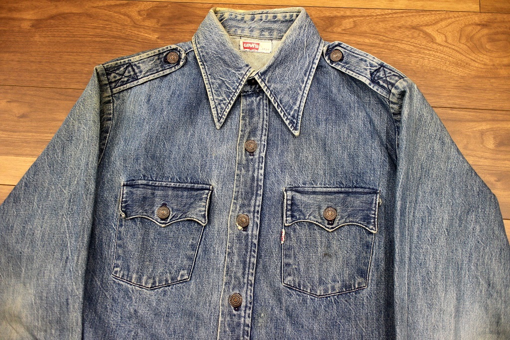 ☆70s ビンテージ リーバイス ビッグE デニムシャツジャケット Lサイズ 