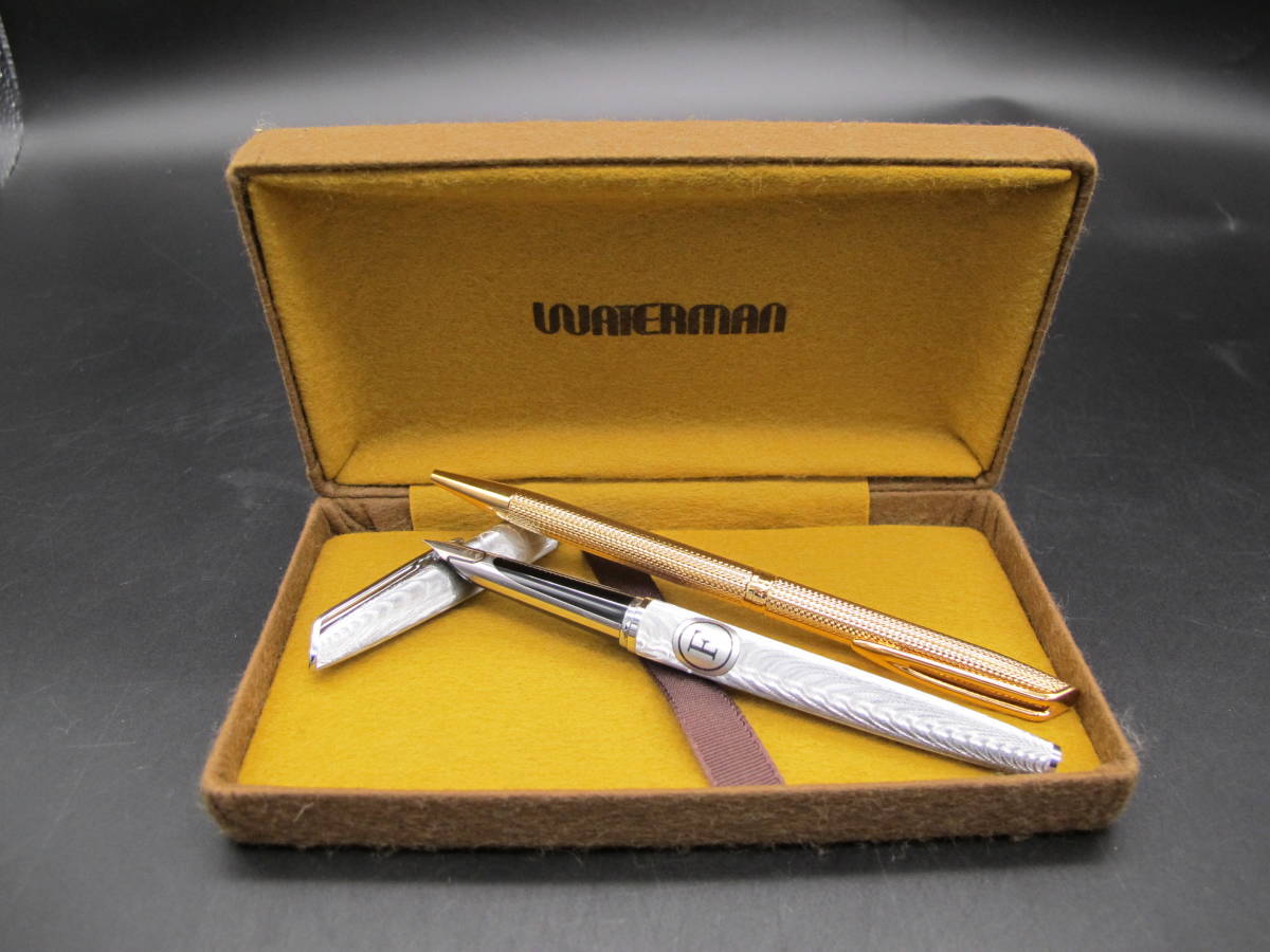 WATERMAN ウォーターマン 万年筆【ペン先18K 750】ボールペン PLAQUE  