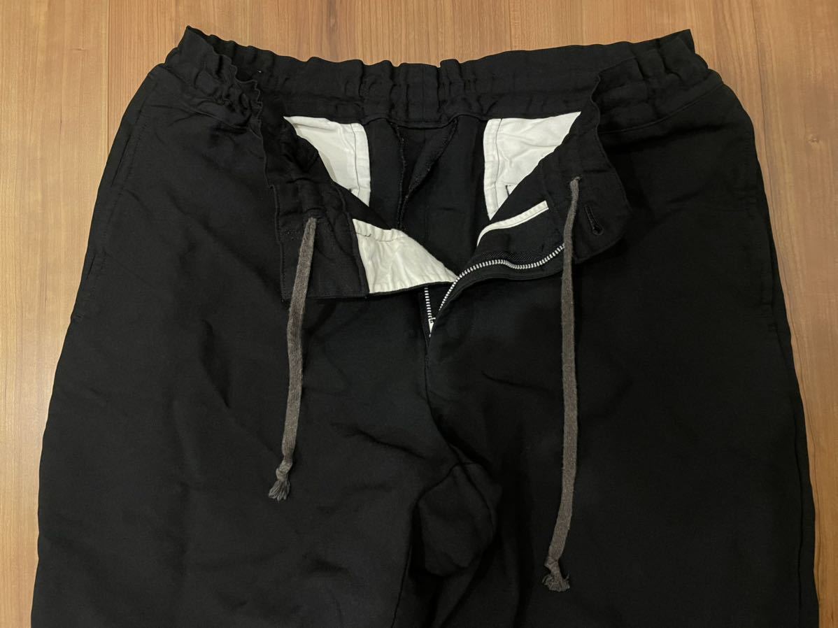 美品 定番 COMME des GARCONS HOMME DEUXポリ縮絨テーパードパンツ 
