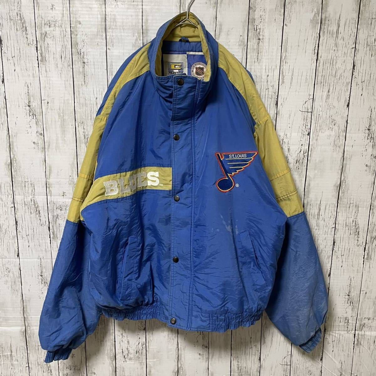 NHL レトロ ゲーム 中綿ジャケット ナイロンジャケット St.Louis  