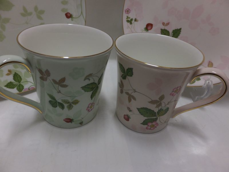 9☆ウエッジウッド☆ワイルドストロベリー☆パステル☆マグカップ 