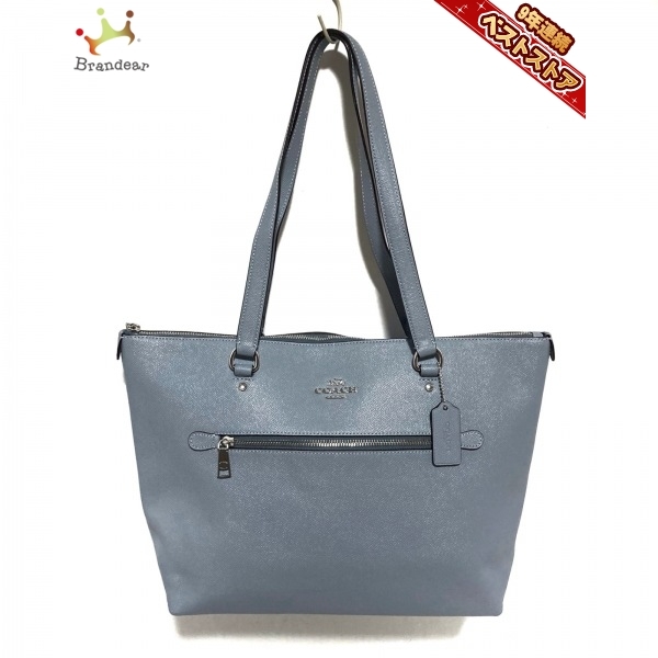 コーチ COACH トートバッグ 79608 - レザー ライトブルー 美品 バッグ 