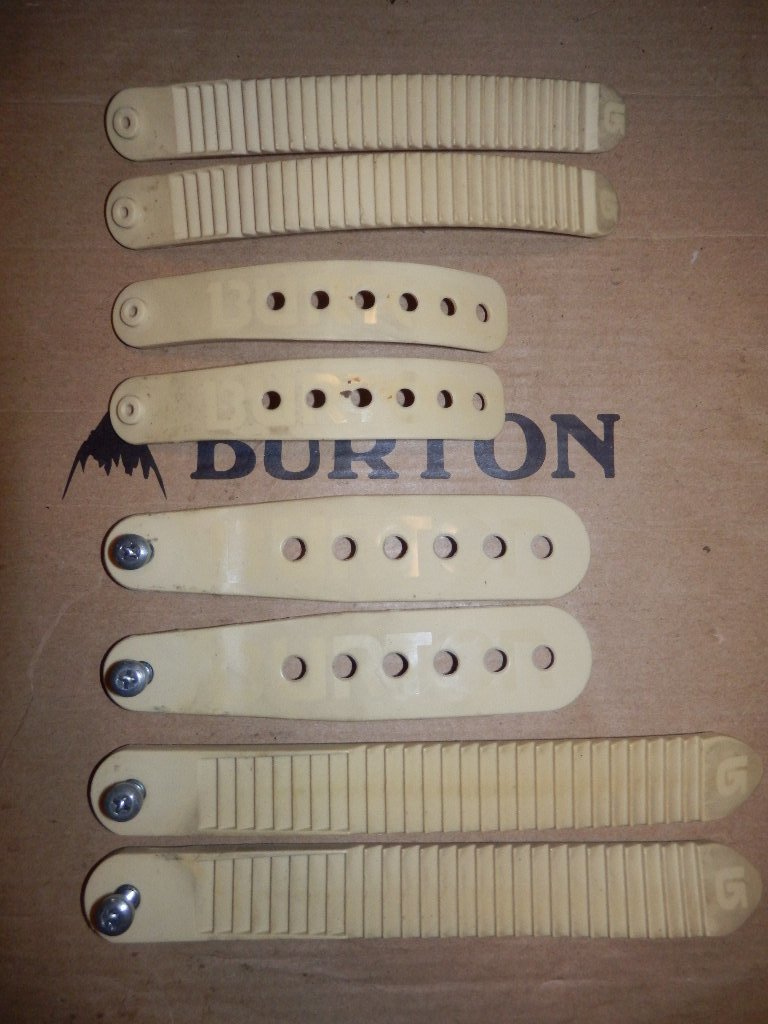 部品★BURTON バートン★トゥ アンクル タン スライダー フルセット 薄茶 ビス付