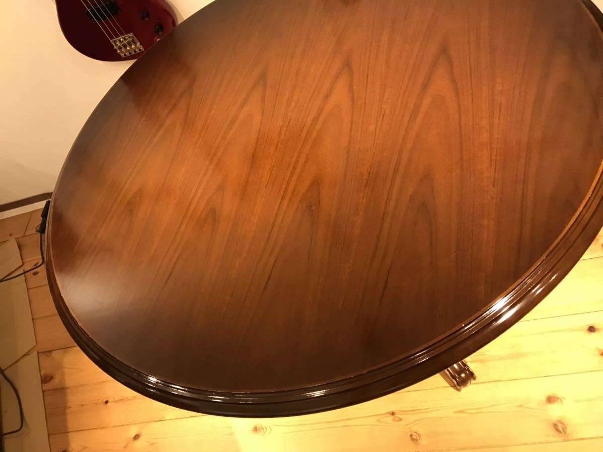 95年製 カリモク 120センチ コロニアル ダイニングテーブル 丸テーブル