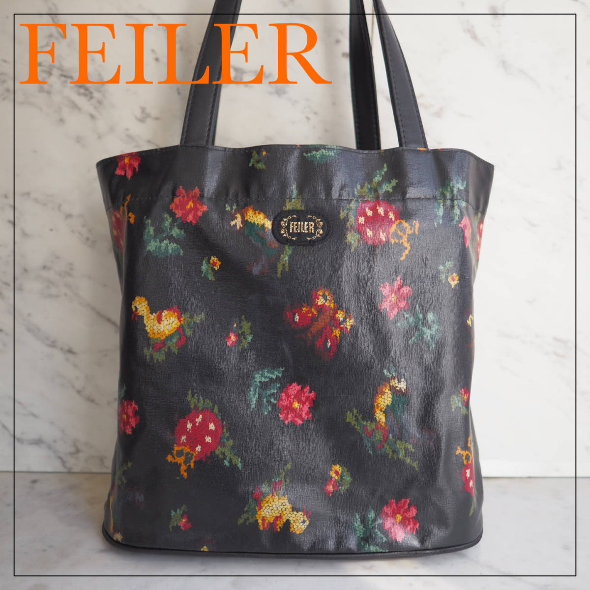 得価，新品 良品 柄 フェイラー FEILER ハイジ HEIDI トートバッグ PVC 刺繍 花柄 2way(フェイラー)｜売買されたオークション情報、yahooの商品情報をアーカイブ公開 - オークファン フェイラー