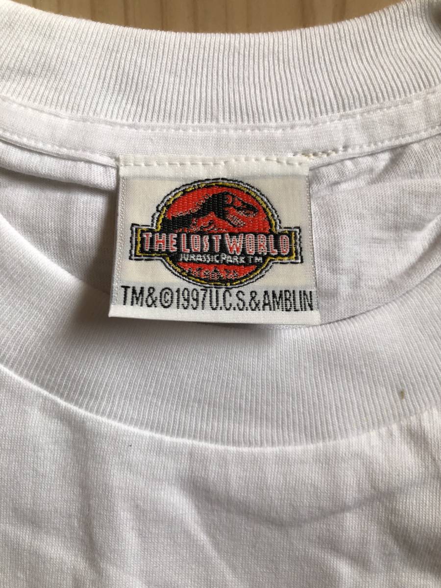 97年 ロストワールド ジュラシックパーク Tシャツ 未使用品(文字、ロゴ 