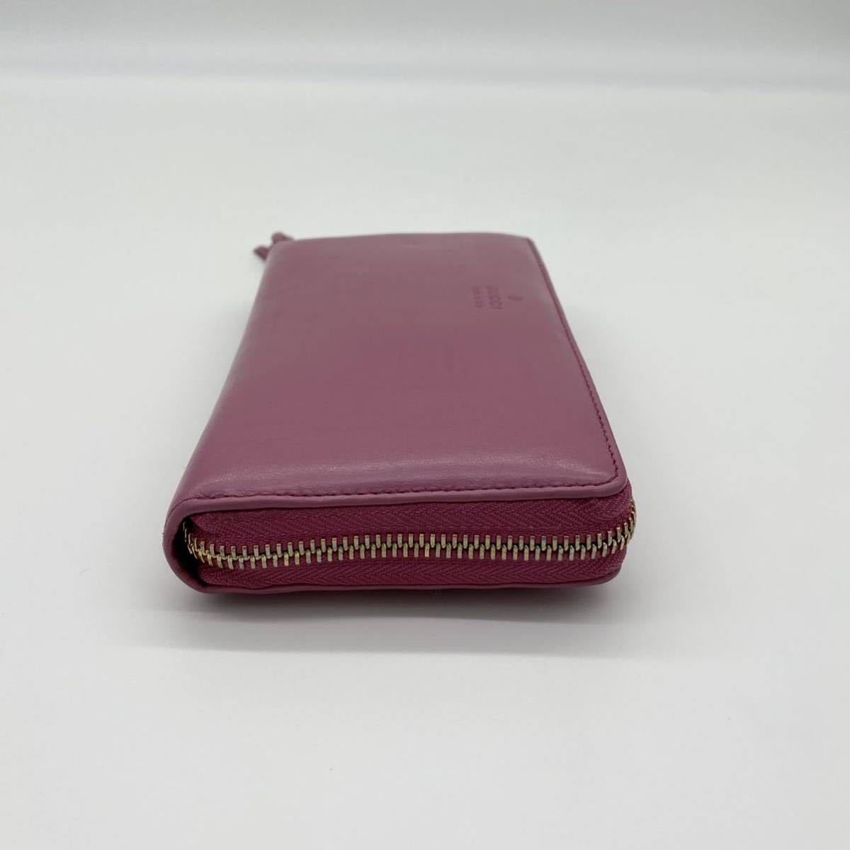 1円〜○極美品○GUCCI グッチ GG ラウンドファスナー レザー 長財布 
