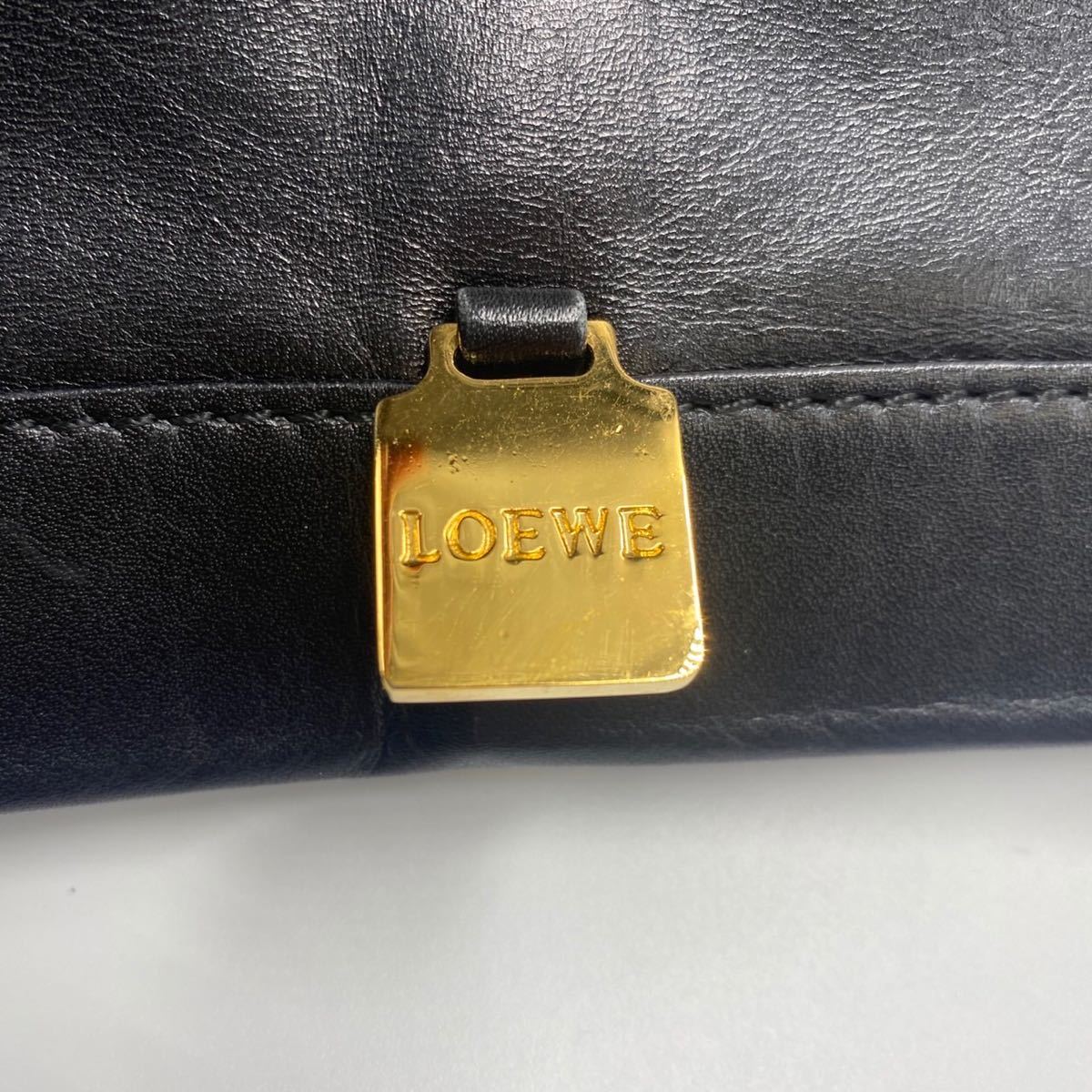 ほぼ未使用》 LOEWE アナグラム型押し トートバッグ 大容量 軽量 