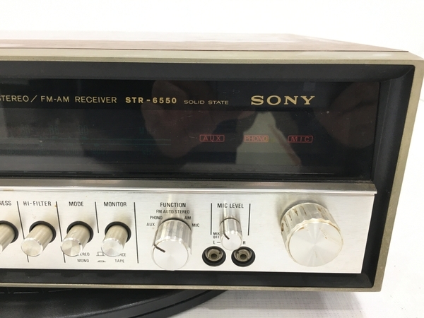 SONY STR-6550 FM STEREO FM AM レシーバー アンプ ソニー 音響機器