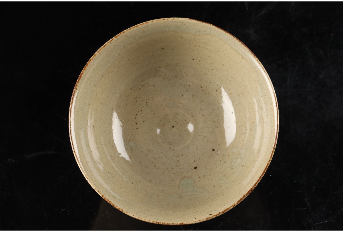 虫明焼 岡山県重要無形文化財 黒井一楽 茶盌 共箱 抹茶碗 抹茶茶碗