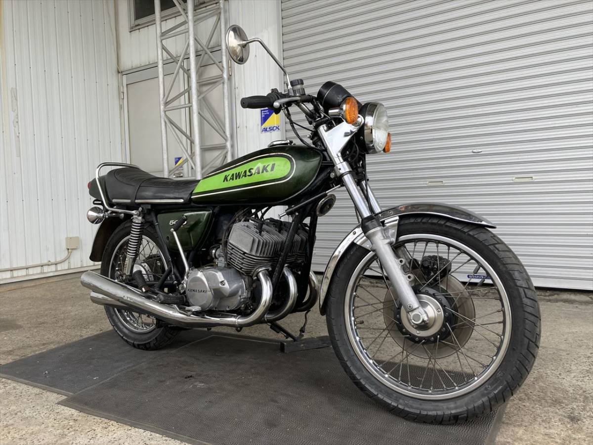 500ss H1f 緑 空冷2ストローク直列3気筒エンジン始動確認済 現状販売 オリジナル度の高い 輸入新規 国内未登録 豊橋市 E 12 A09g 401cc 750cc 売買されたオークション情報 Yahooの商品情報をアーカイブ公開 オークファン Aucfan Com