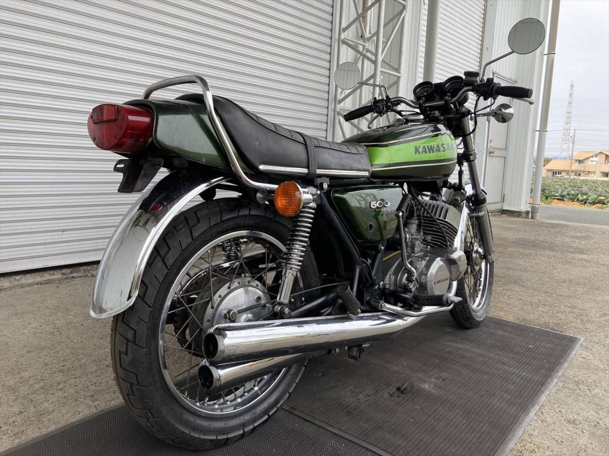 500ss H1f 緑 空冷2ストローク直列3気筒エンジン始動確認済 現状販売 オリジナル度の高い 輸入新規 国内未登録 豊橋市 E 12 A09g 401cc 750cc 売買されたオークション情報 Yahooの商品情報をアーカイブ公開 オークファン Aucfan Com