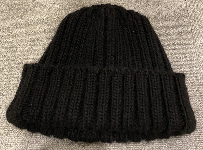 ロンハーマン ニット帽 黒 Ron ビーニー Herman カシミヤ100% ユニ