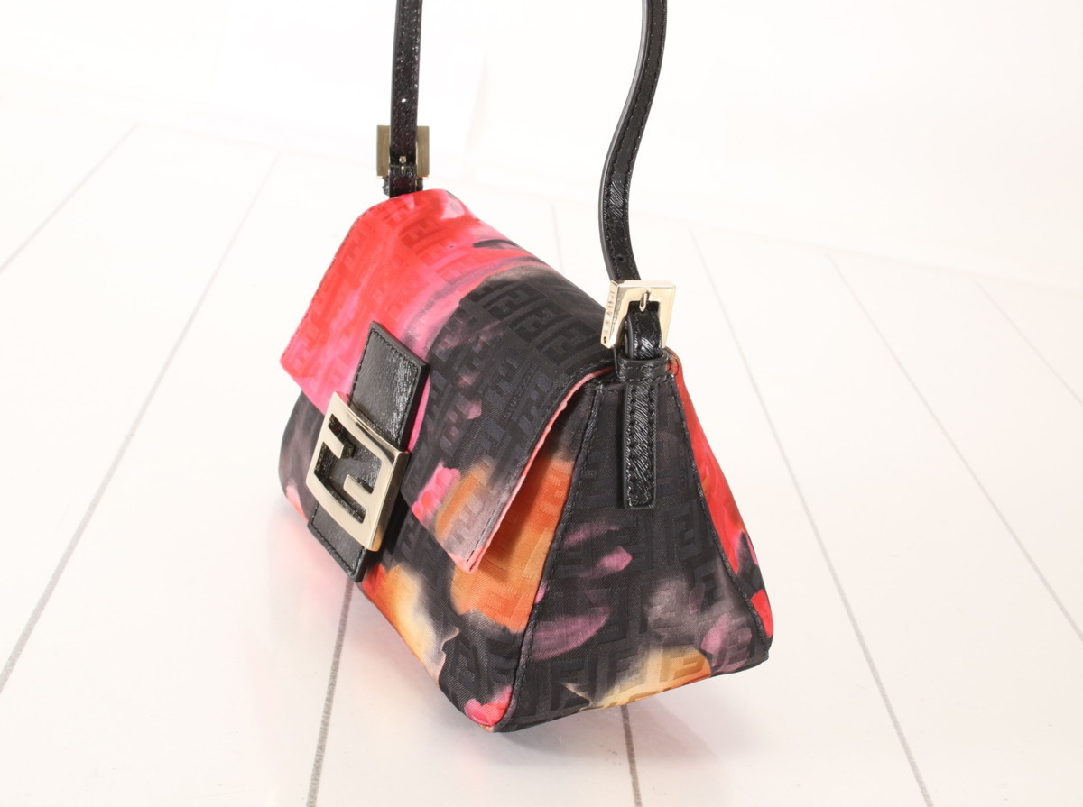 1円□美品□ヴィンテージ フェンディ□ズッカ□花柄□マンマバケット