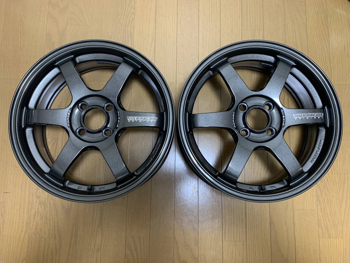 RAYS TE37 SONIC 16inch 6J inset+42 FACE-1（2本セット）新同美品 
