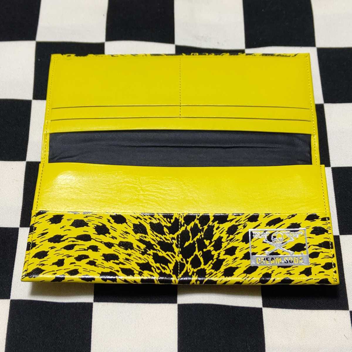 クリーム ソーダ CRAEM SODA 最終金タグ　長財布 白ヒョウ柄 未使用品 クリームソーダ（CREAM SODA） CSラウンドファスナーウォレット