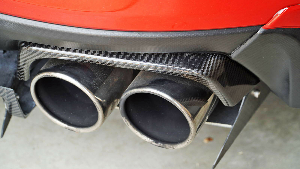 15-19 WRX STI VAG VAB スバル マフラーカッター カーボン製 リア 