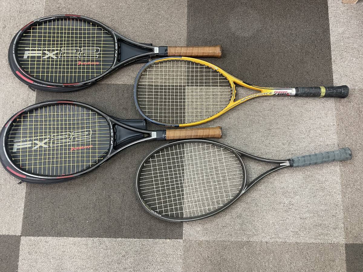 上2451 テニス ラケット 4本セット スポーツ用品 NANOFORCE 700S 上2451 テニス ラケット 4本セット スポーツ用品 NANOFORCE 700S