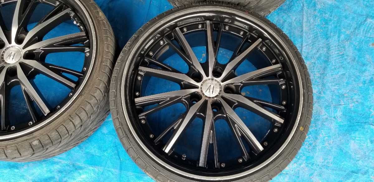 希少 サイズ違いANHELO アネーロ タイヤ付きホイール 20×8.5J+28 225 