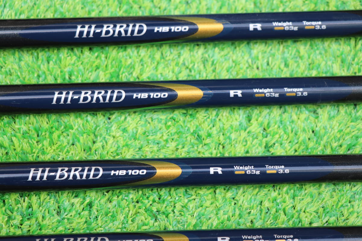 HI-BRID Autofocus HB100 FLEX-R アイアン 6/7/8/9/A/S/P まとめて7本ゴルフクラブ ...