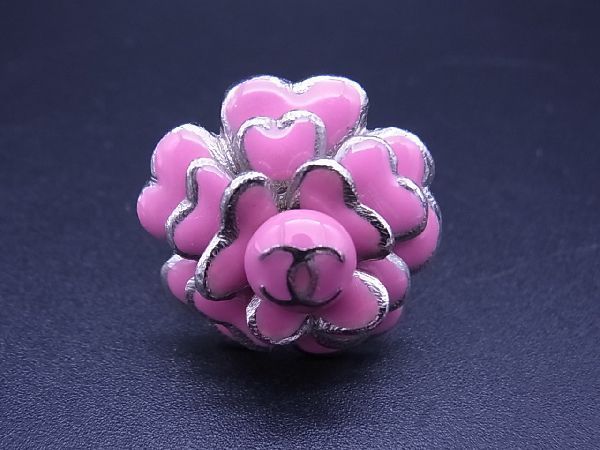 1円 CHANEL シャネル ココマーク 03C カメリア 花 ハート リング 指輪